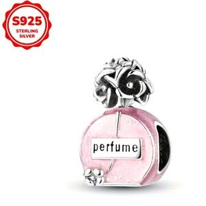 925 Perfume Bottle Bracelet Charm